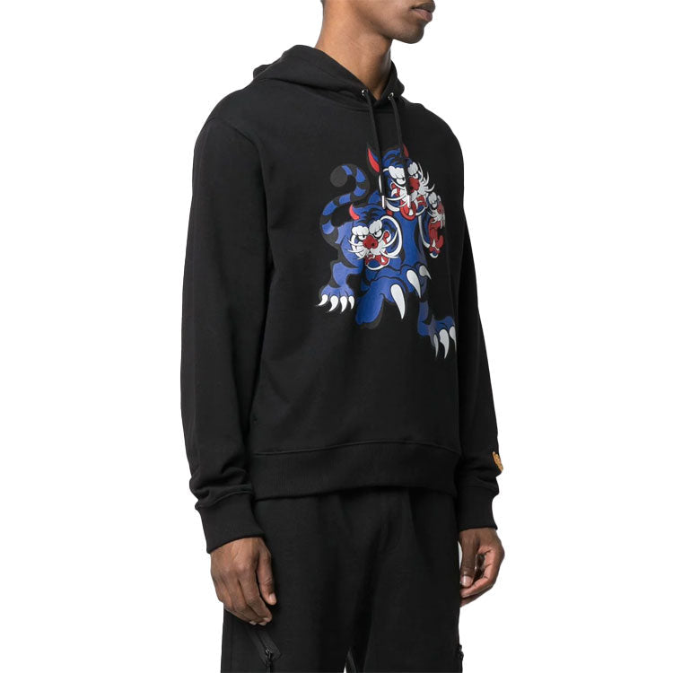 Men's KENZO SS21 x Kansai Yamamoto Crossover Tiger Printing Black FB55SW3234ML-99
