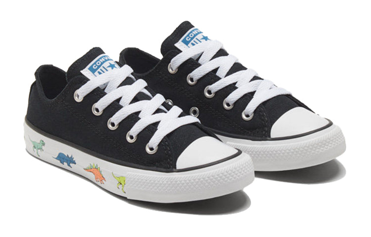 (GS) Converse Chuck Taylor All Star Big Black Dinosaur 'Black White' 669672C