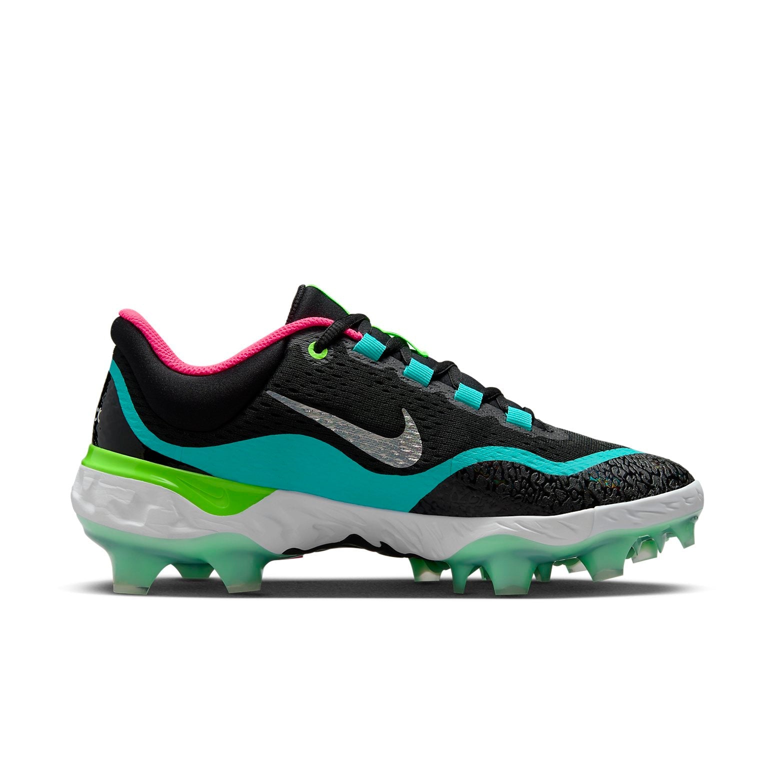 Nike Alpha Huarache Elite 4 Low MCS 'Black Teal Pink' FQ7724-001