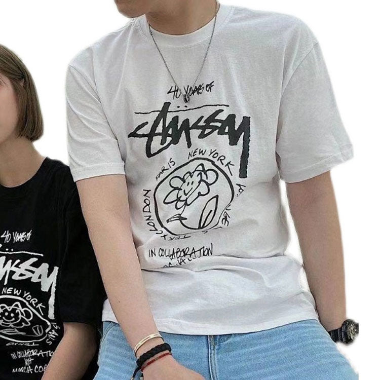 Stussy x Marc Jacobs 40 Anniversary Crossover Classic Short Sleeve Unisex White 3903638