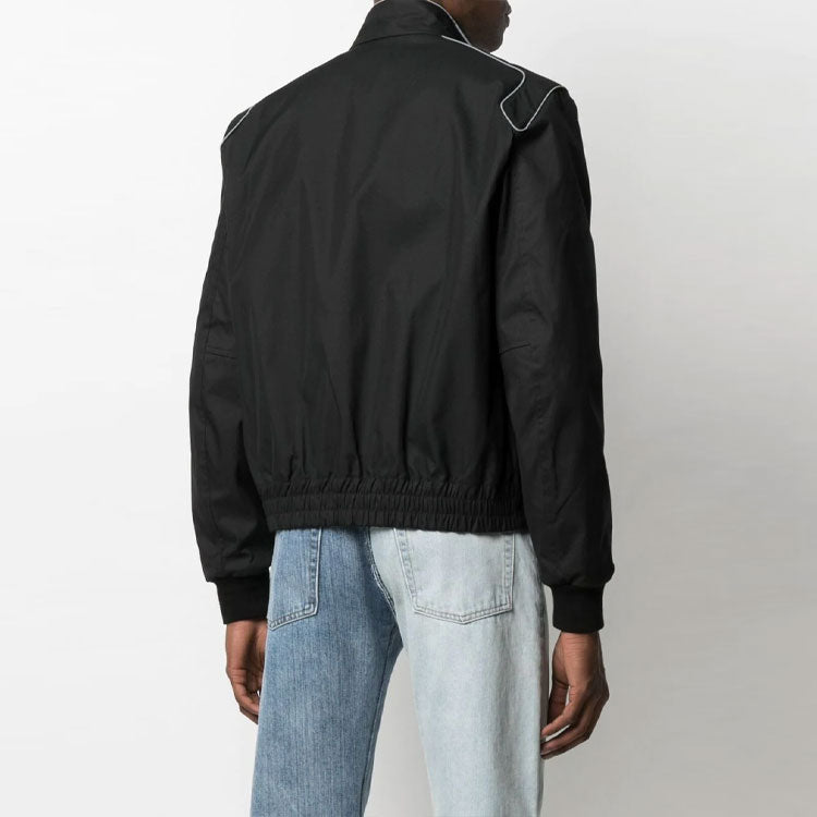 Off-White FW21 Logo aviator Jacket Version Black OMEA285S21FAB0021001