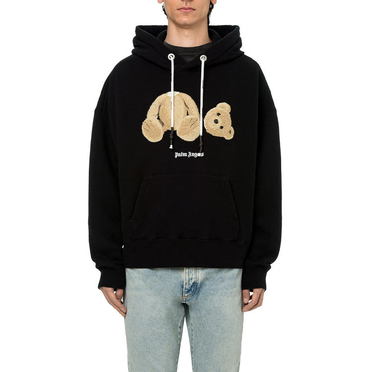 Palm Angels Kill The Bear Popover Hoodie 'Black' PMBB058F21FLE0071060