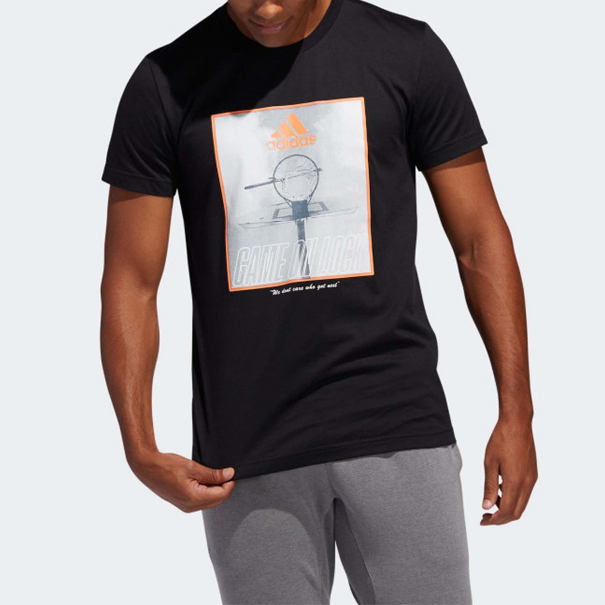 adidas Game on Lock Printing Sports Male Black FM4976