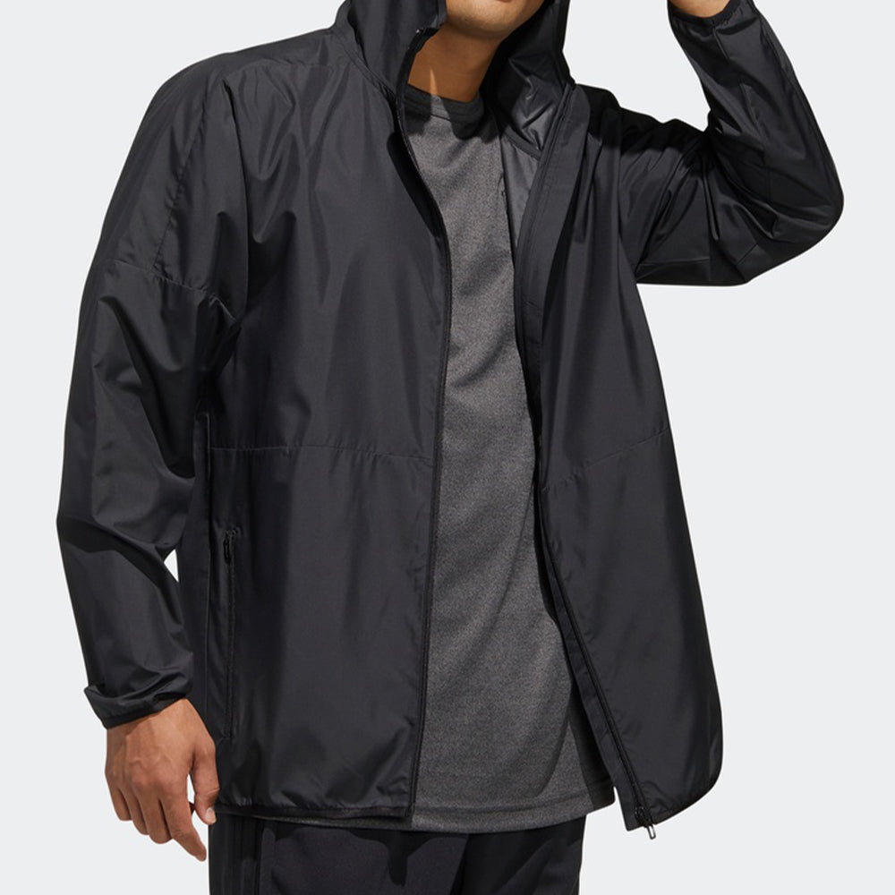 adidas Windbreaker Hooded Jacket 'Navy Blue' FM5345