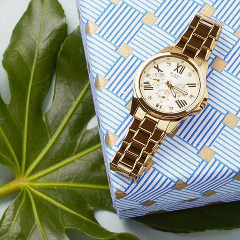 CASIO SHEEN Series Design Color Business Gold Analog SHE-3806GD-9A