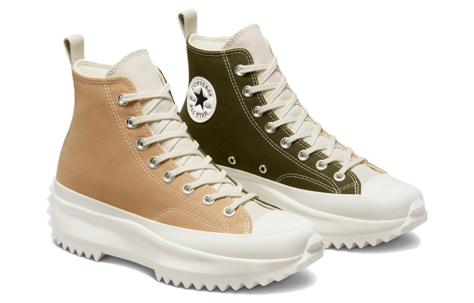 Converse Run Star Hike Platform Tri-Panel High 'Color Block - Hemp' A01646C