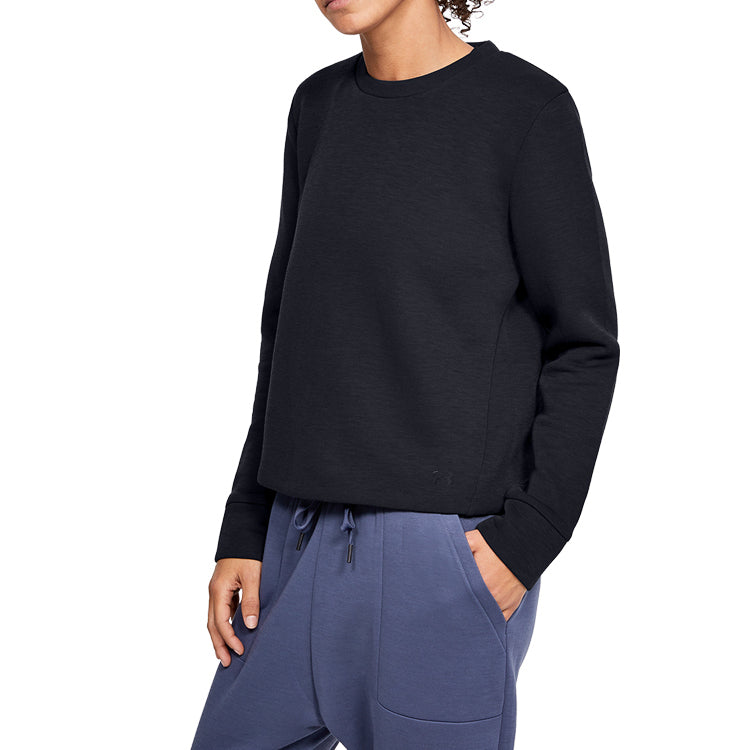 (WMNS) Under Armour Unstoppable Back Mesh Zipper Training Pullover Black 1344159-001