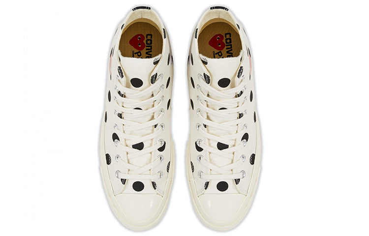 Converse x COMME des GARCONS PLAY Chuck 70 Hi 'White Polka Dot' 157251C
