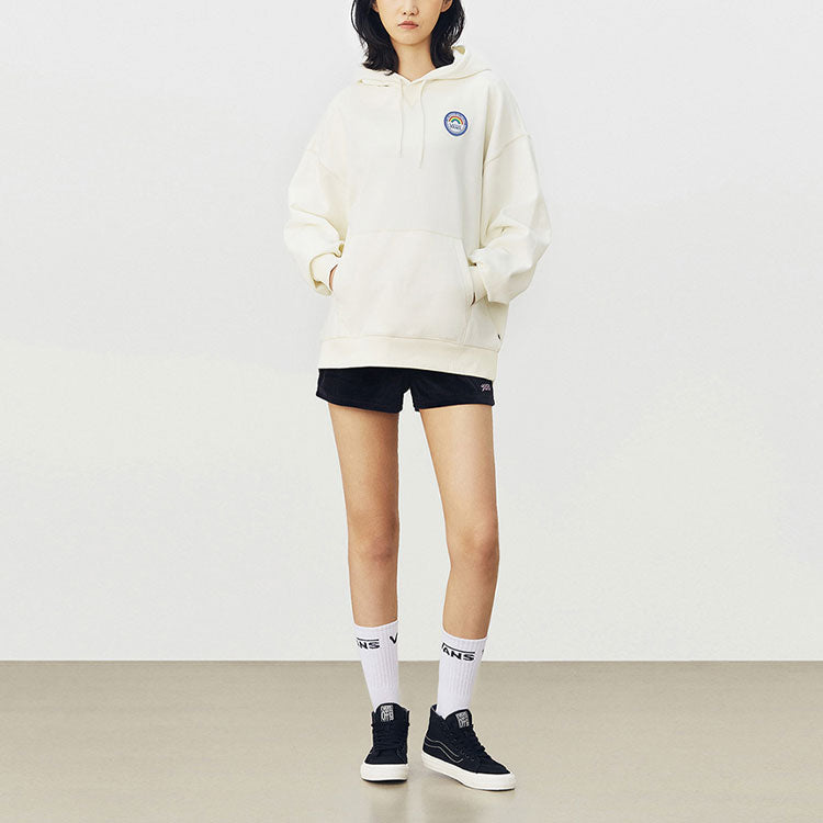 (WMNS) Vans Anaheim Rainbow Oversized Hoodie 'White' VN0A5AUEFS8