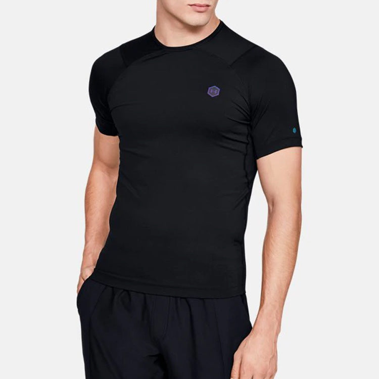 Men's Under Armour RUSH HeatGear Short Sleeve Black 1353449-001