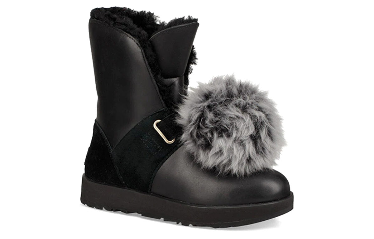 (WMNS) UGG Isley Waterproof Snow Boots Black 1018605-BLK