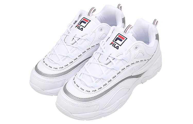 FILA Ray Tapey Tape Low Top Clunky Shoes White FS1SIB1171X_WWT