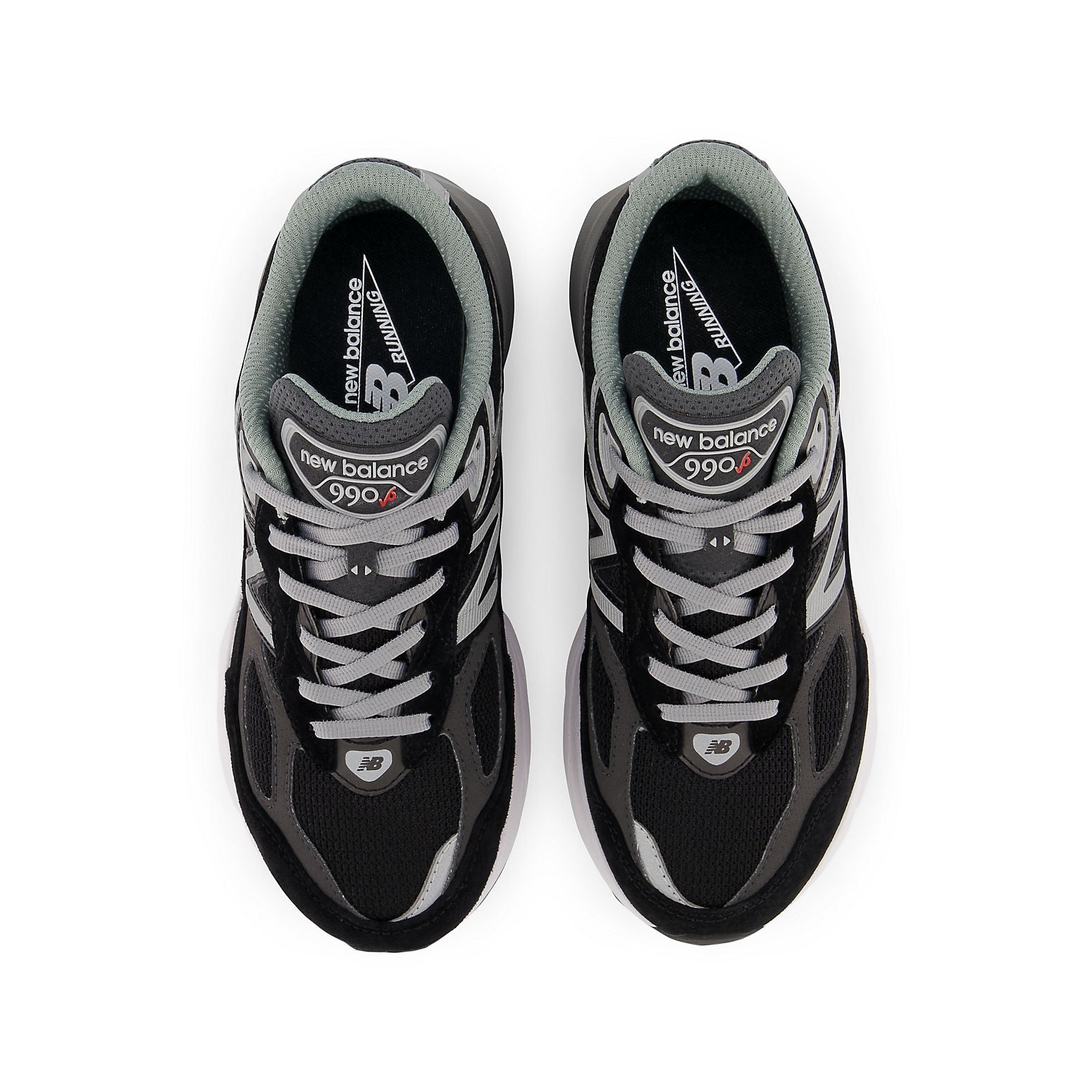 (GS) New Balance 990 V6 FuelCell Shoes 'Black Grey White' GC990BK6