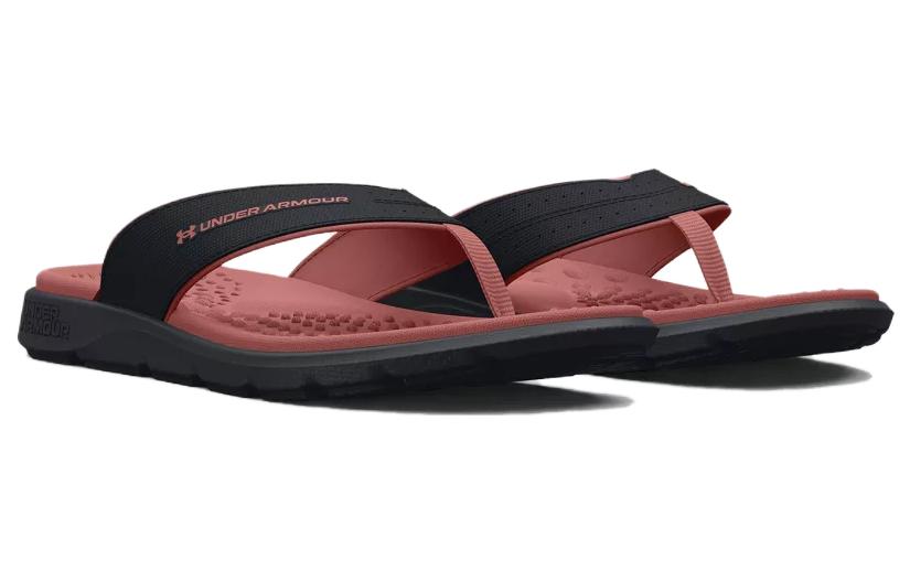 (WMNS) Under Armour Ignite Pro Marbella Sandal 'Black Red Fusion' 3026030-003