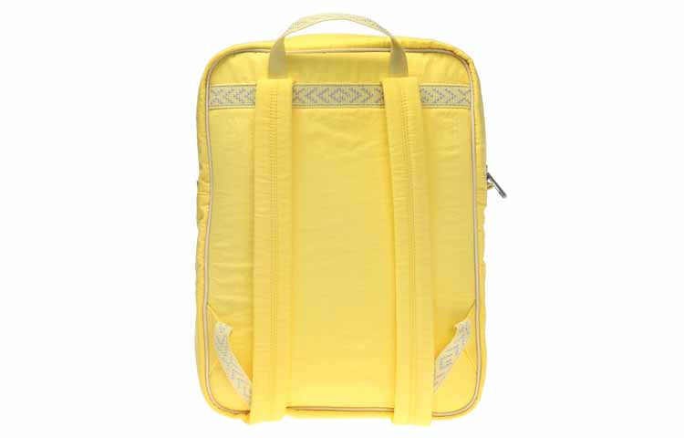 Gucci Retro Logo Printing Nylon Large Capacity Schoolbag Backpack / Yellow 536724-9XBAX-7482