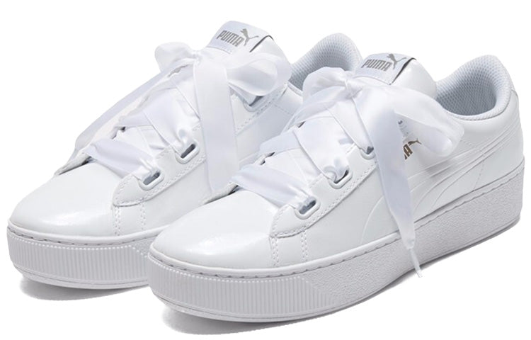 (WMNS) PUMA Vikky Platform Ribbon White 366419-02