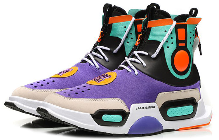 Li-Ning Culture Shoes 'Purple Green' AGBN052-1
