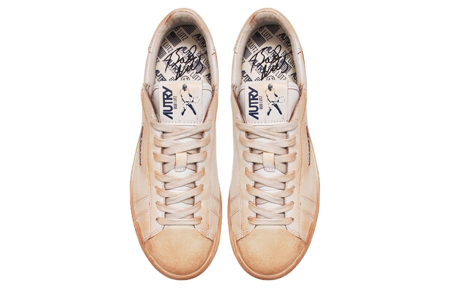 (WMNS) Autry Bob Lutz Low Leather Sneakers 'White-ish' BLLW-TC09