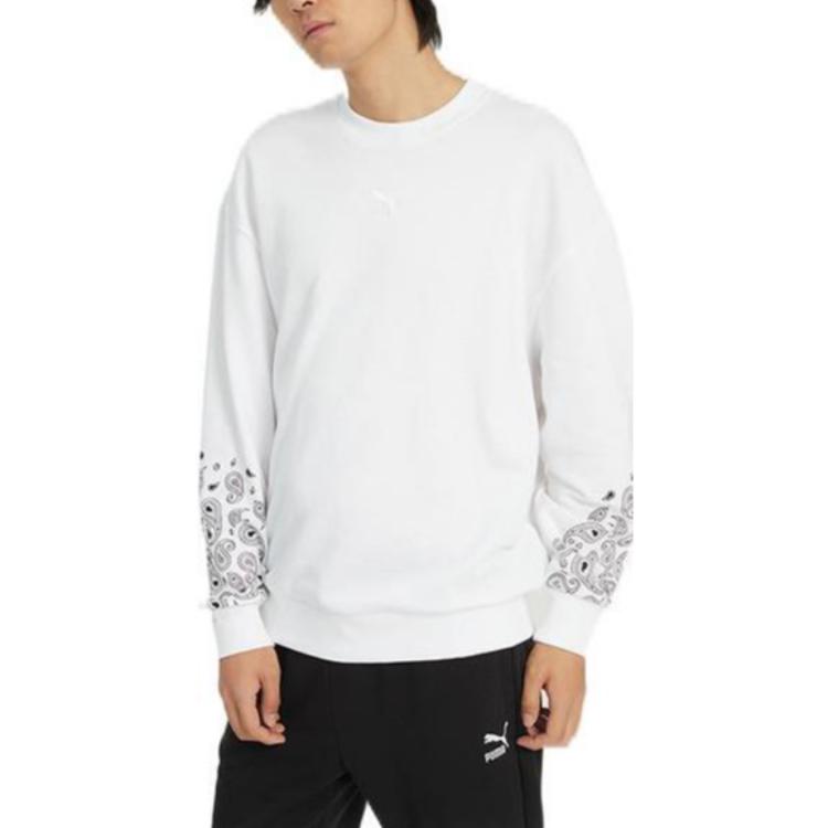 PUMA Paisley Graphic Crew 'White' 539522-02