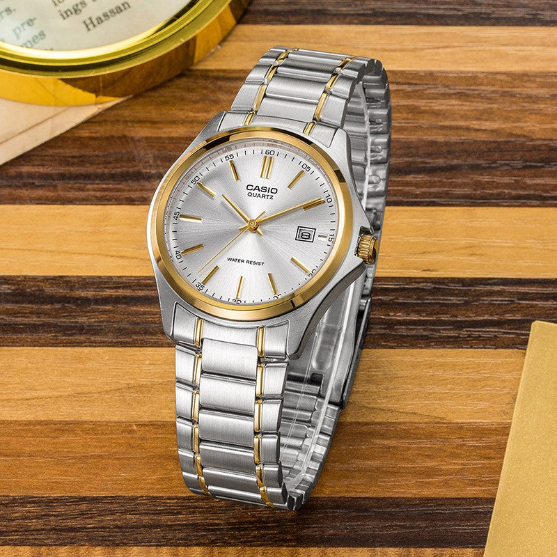 CASIO Stainless Steel Strap Quartz Waterproof Unisex Mens Silver Analog MTP-1183G-7A