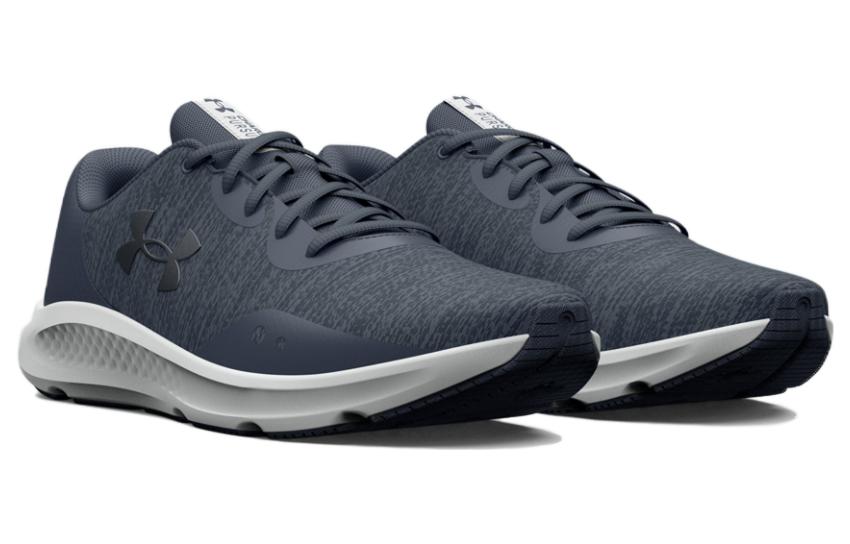 (WMNS) Under Armour Charged Pursuit 3 Twist 'Grey White' 3026692-400