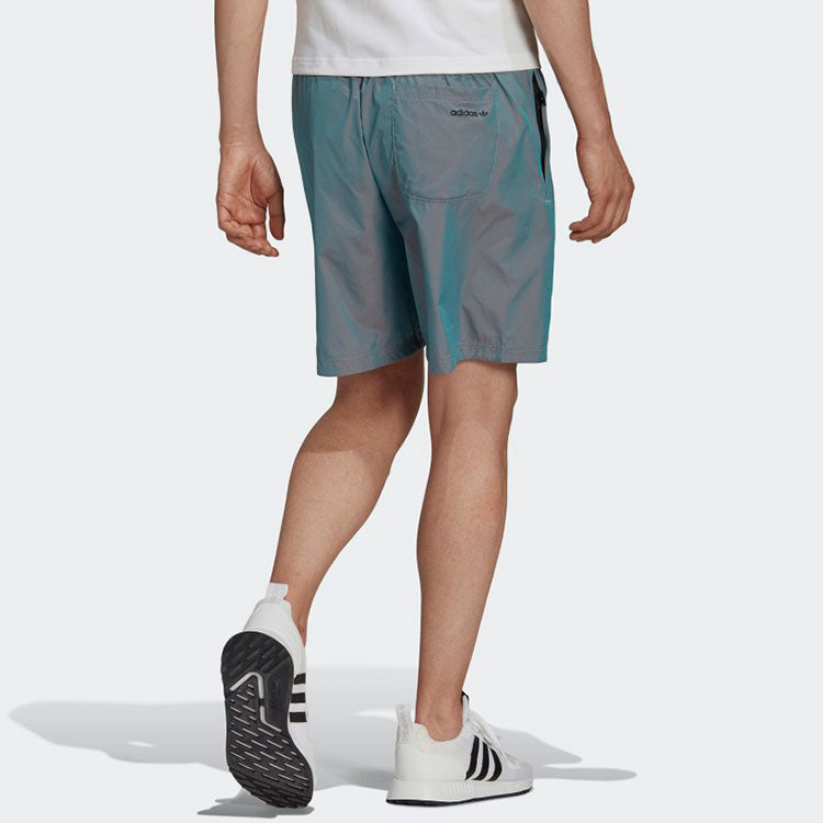 adidas originals St Short Hl Logo Colorful Woven Sports Shorts Gray Blue H41403