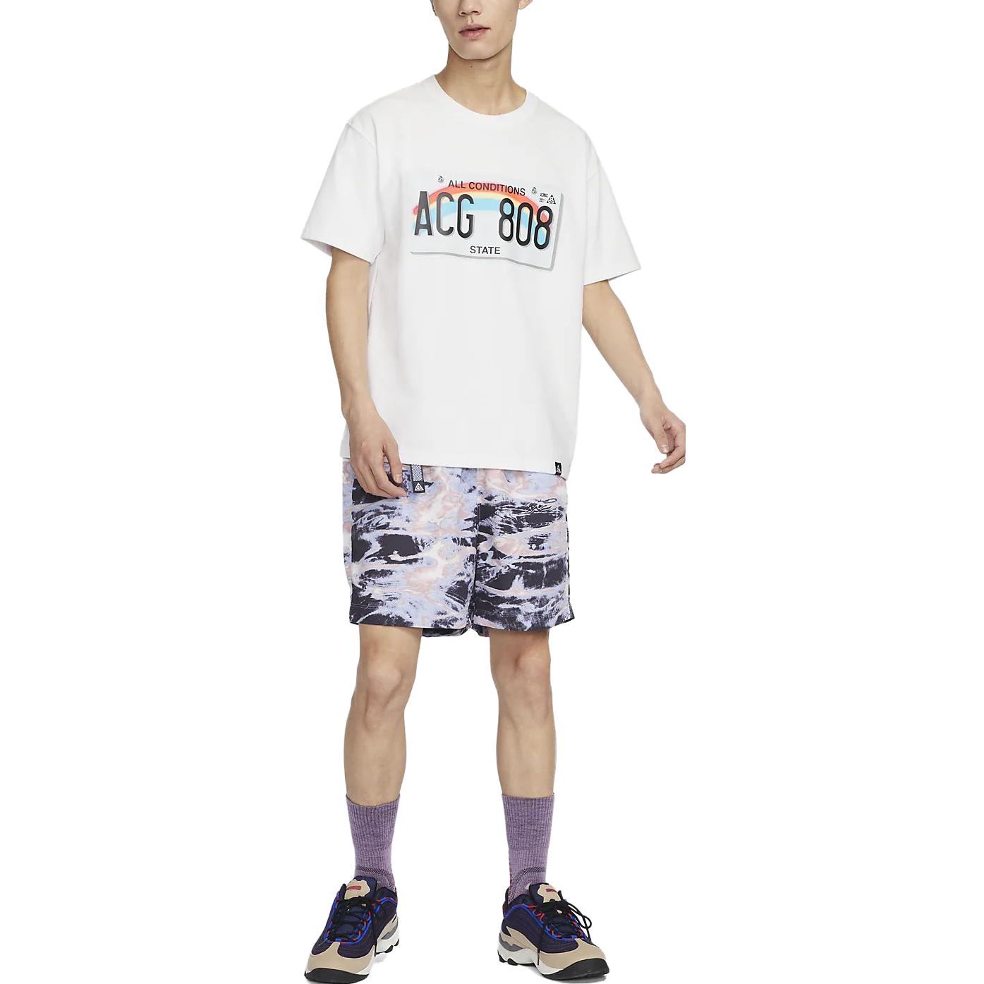 Nike ACG Allover Print Trail Shorts 'Pink Oxford Gridiron Cobalt' FB4199-601