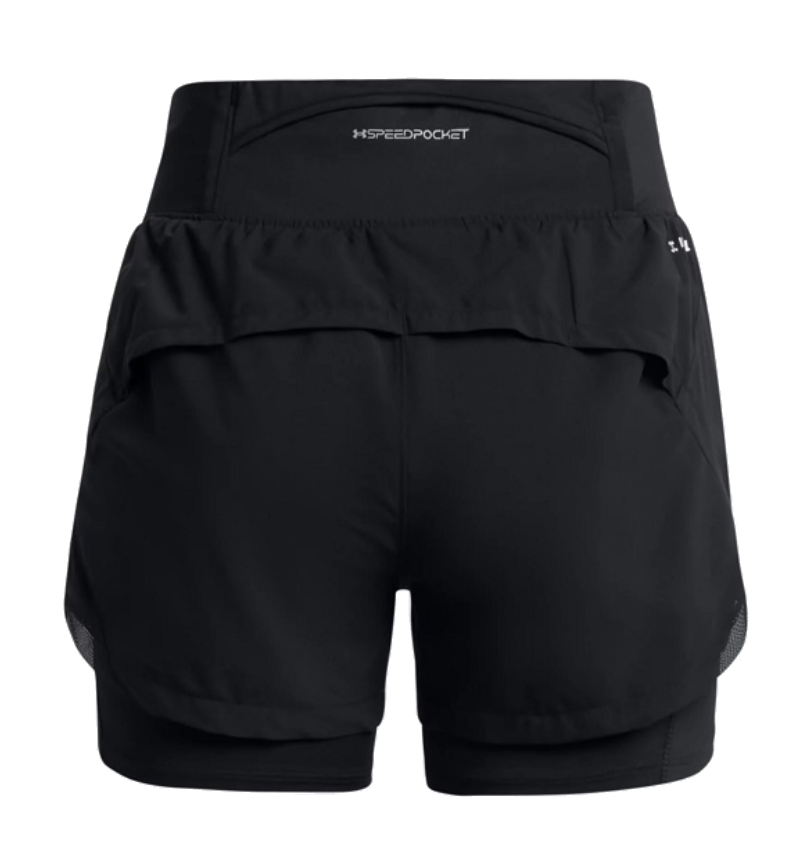 (WMNS) Under Armour Run Stamina 2in1 Short 'Black' 1376759-001