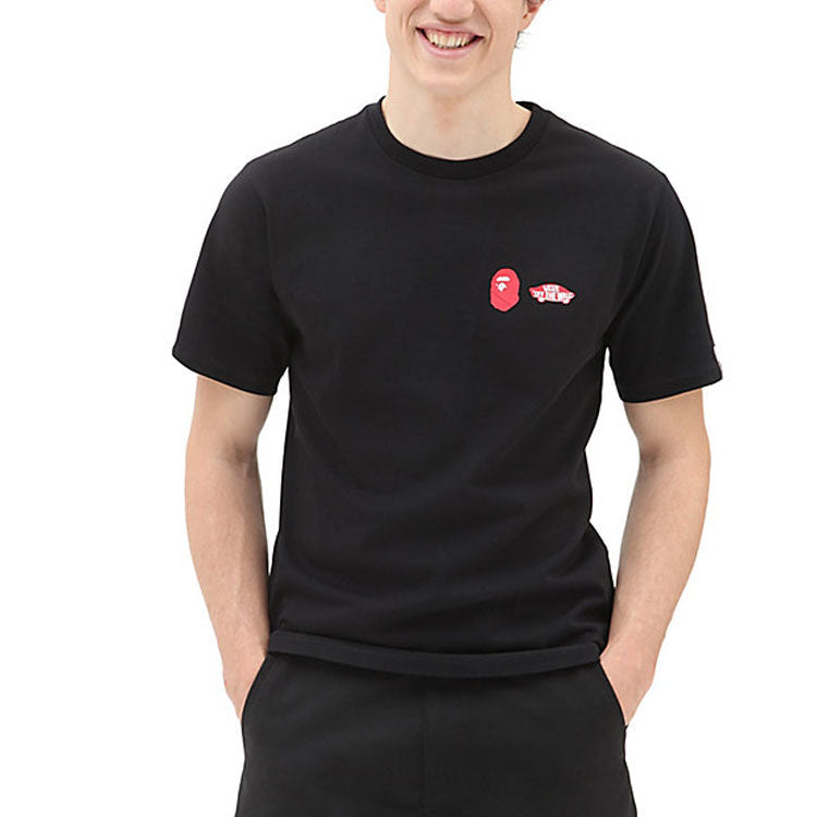Vans x BAPE Sk8-Hi T-Shirt 'Black' VN0A7XQ8448