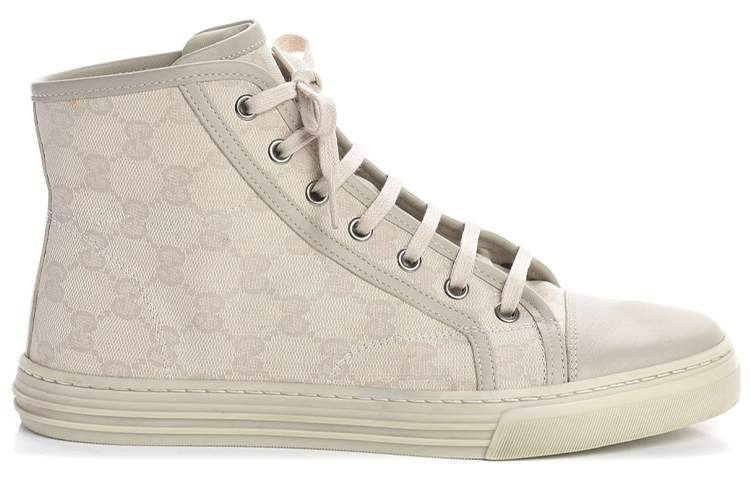 (WMNS) Gucci GG High 'Logo Print - White' 426186-FV590-9073