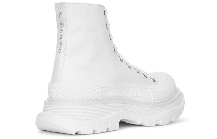 (WMNS) Alexander McQueen Tread Slick Boots 'White' 611706W4L329000