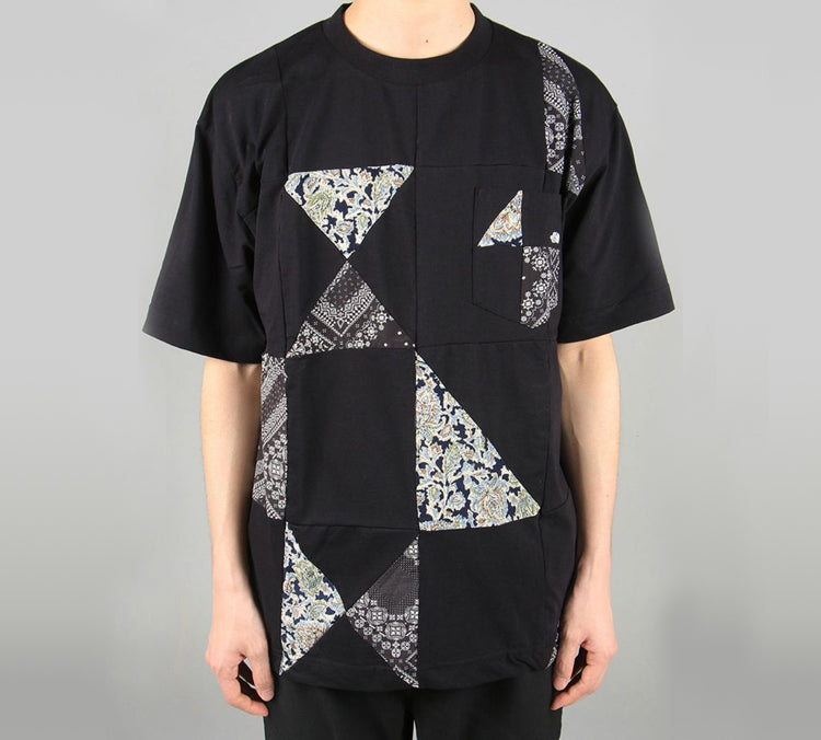 THE NORTH FACE PURPLE LABEL Patchwork Short Sleeve Unisex Black NT3020N-K
