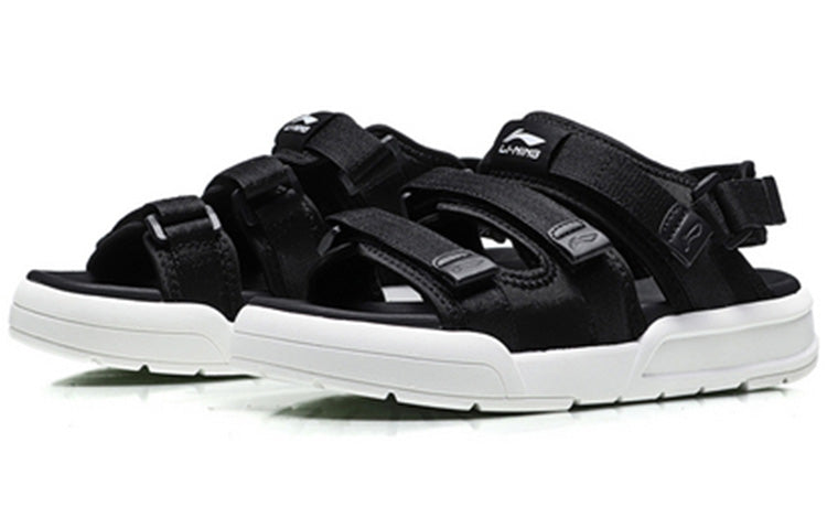 (WMNS) Li-Ning Slippers 'Black' AGUN012-7