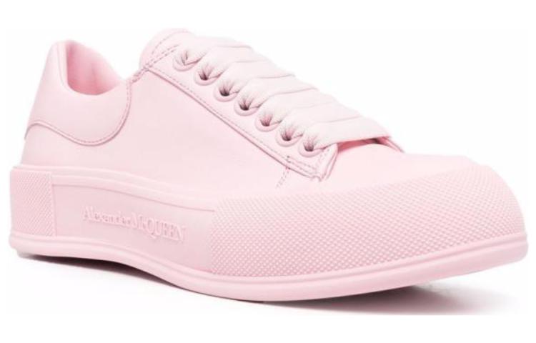 (WMNS) Alexander McQueen Deck Skate Plimsoll Shoes 'Pink' 697121WHVJT5816
