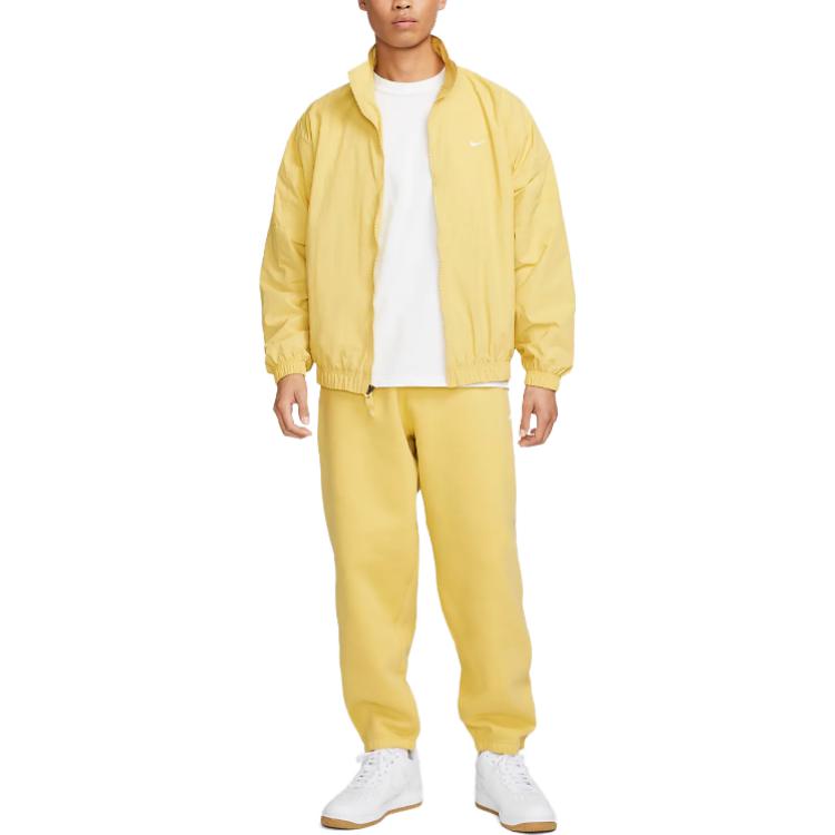 Nike Solo Swoosh Zipped Jacket 'Yellow' DQ5201-700