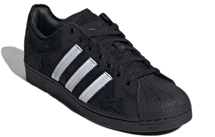 adidas x atmos x RECOUTURE Superstar 'Patchwork - Black' GW3473