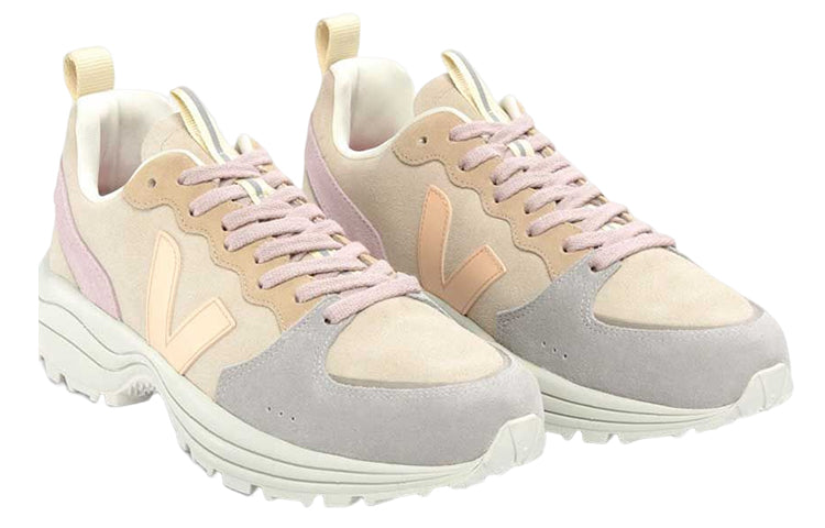 (WMNS) Veja Venturi Suede Lace-Up Sneakers 'Beige Grey Pink' VC0303213