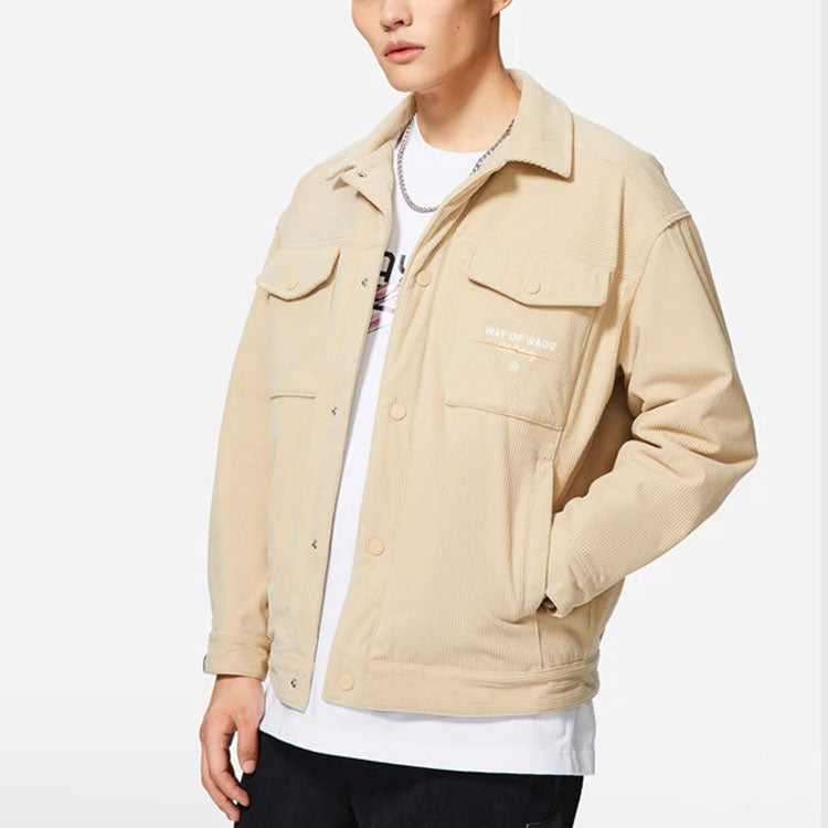 Li-Ning Way Of Wade Logo Corduroy Jacket 'Khaki' AJMS065-3