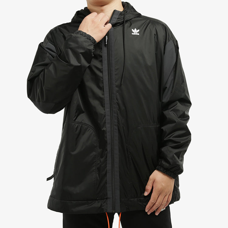 adidas originals Pt3 Hd Pf Jkt Athleisure Casual Sports Windproof Wear-resistant Hooded Jacket Black GC8701