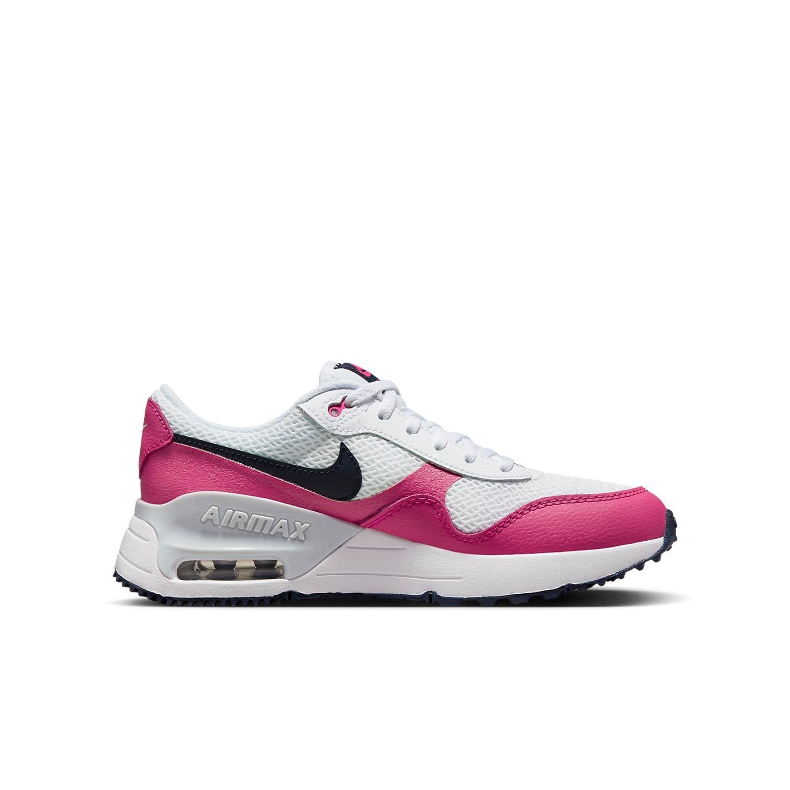 (GS) Nike Air Max SYSTM 'White Fierce Pink' DQ0284-110