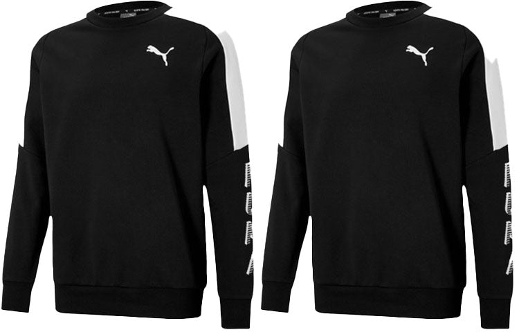 PUMA Modern Sports Crew Sweatshirt 'Black White' 588669-01