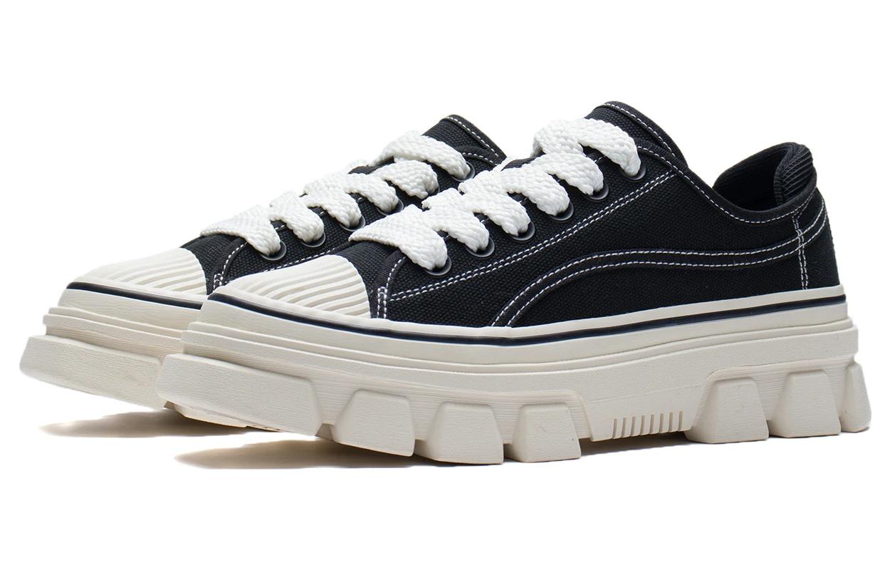 Li-Ning CF Classic Canvas Low 'Black White' AGCS204-3
