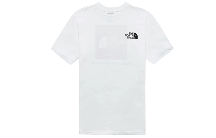 THE NORTH FACE Red Box T-Shirt Classic Back Large Logo Short Sleeve Couple Style White NF0A471ALB1