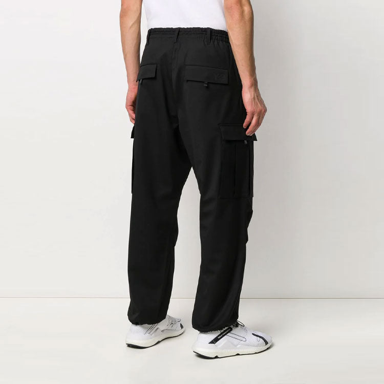 adidas Y-3 Classic Refined Wool Stretch Cargo Pants 'Black' FN3399