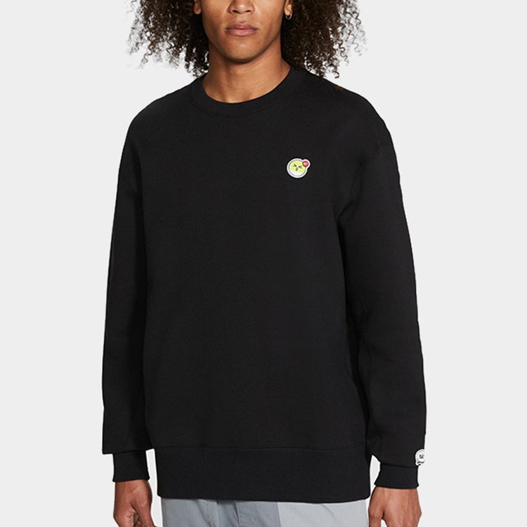 Nike Airmoji Series Sportswear logo Casual Pullover Sports Round Neck Black CZ2362-010