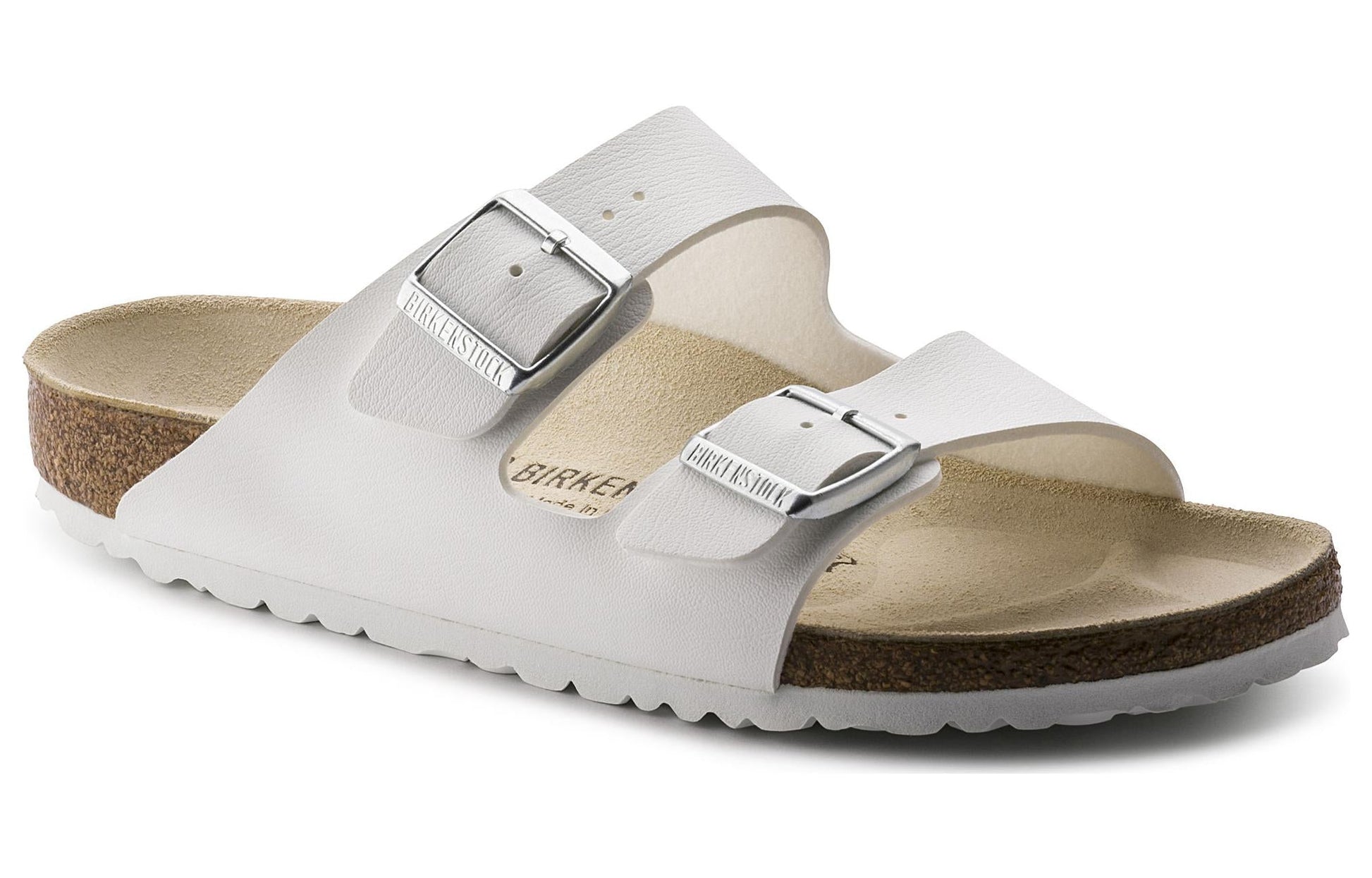 Birkenstock Arizona Birko Flor 'White' 0051731