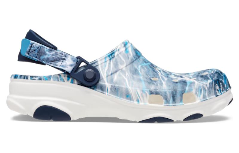 (WMNS) Crocs Classic All-Terrain Mossy Oak Clogs 'Blue White' 207975