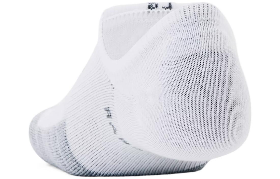Under Armour HeatGear Ultra Low Tab 3-Pack Socks 'White' 1370076-100