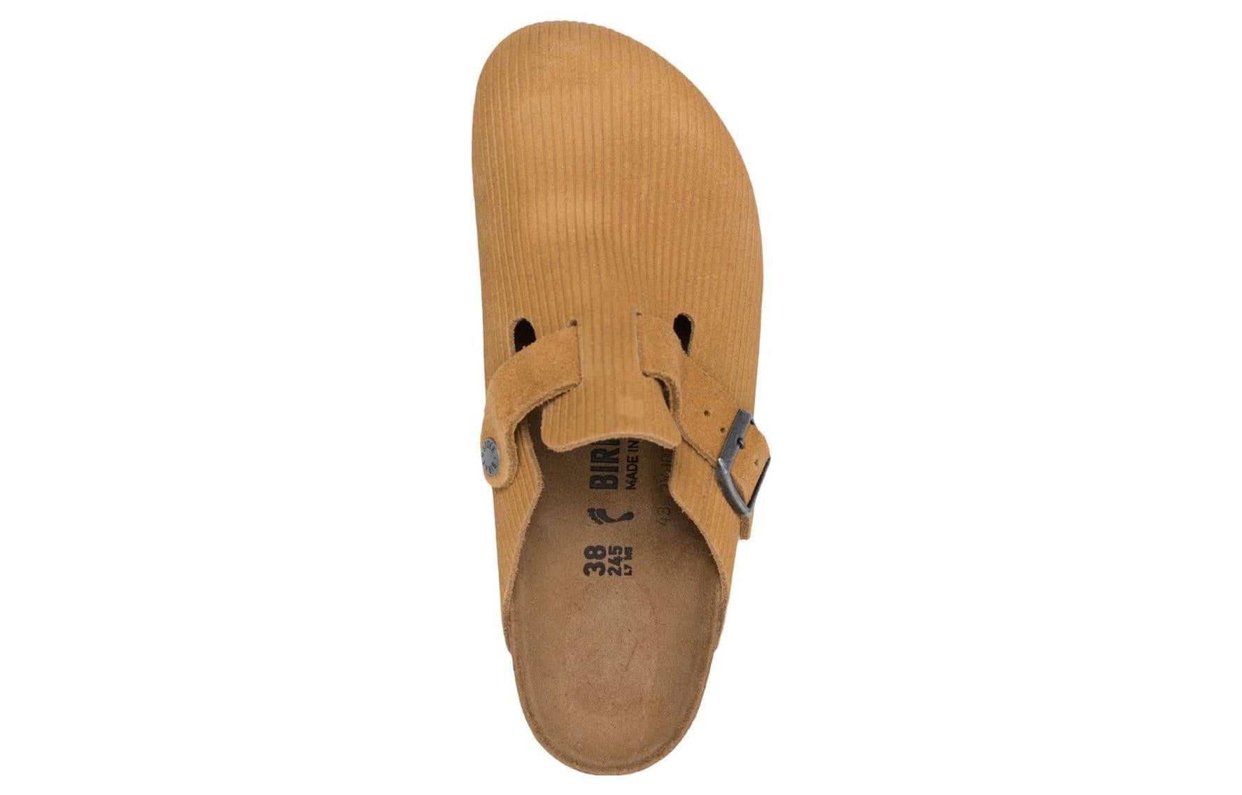 Birkenstock Boston Suede Embossed Narrow Fit 'Butterscotch Brown' 1025668