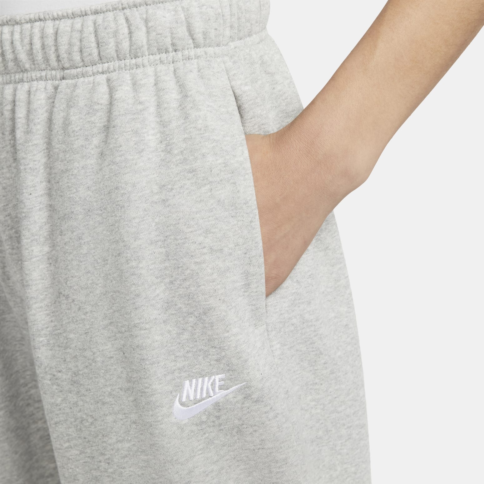 (WMNS) Nike Sportswear Club Oversized Fleece Sweatpants 'Grey' DQ5801-063
